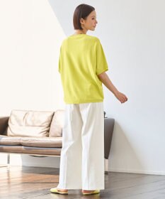 自由区 L 【接触冷感・UVカット・吸水速乾・洗える】シェルタリングドライオックスワイド パンツ