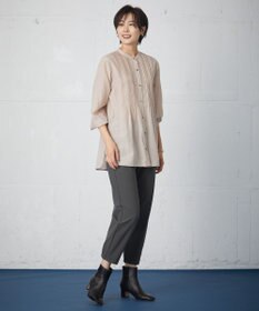 J.PRESS LADIES 【洗える】ストレッチピケジャージー パンツ