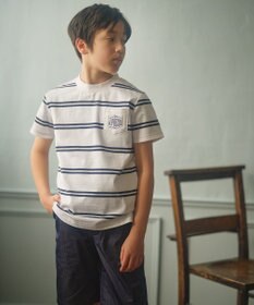 J.PRESS KIDS 【140-170cm】ハウス刺繍ボーダー Ｔシャツ
