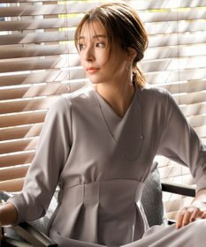 Tiaclasse 【洗える】ハイストレッチジョーゼットワンピース