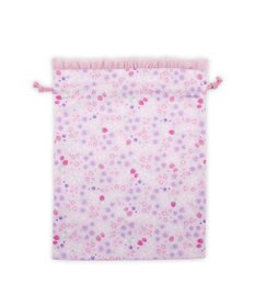 Mother garden マザーガーデン  野いちご 巾着 《小花いちご柄》 大