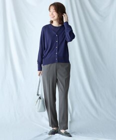 ANY L 【洗濯機可/ウエストゴム/２ＷＡＹストレッチ】テーパードパンツ