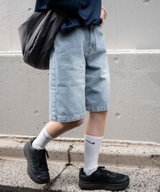 WEGO 【新色追加】ヴィンテージウォッシュデニムハーフパンツ