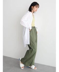 Green Parks 綿麻混オーバーサイズシャツチュニック