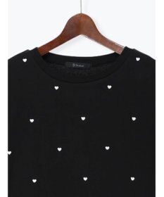 Te chichi 【接触冷感】ハート刺繍Tシャツ
