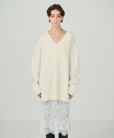 GRACE CONTINENTAL シアーレースニットワンピース