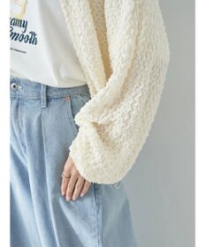 earth music&ecology ぽこぽこドロストカーディガン