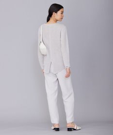 ICB 【WEB限定カラーあり・洗える】ペーパーブレンドシャインニット プルオーバー