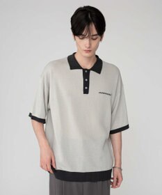 WEGO 【ユニセックス着用ITEM/MLサイズ展開】ワンポイントニットポロシャツ（SS）