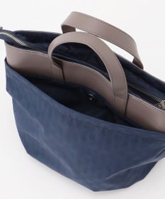 Y'SACCS はっ水ドットジャカード リサイクルレザーコンビ 2wayトートバッグ