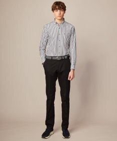 JOSEPH ABBOUD 【ストレッチで快適な着心地・イージーケア】ランダムストライプ ジャージー シャツ