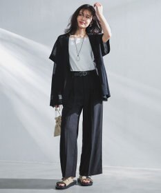 UNFILO [新色追加/WEB限定カラー]スゴ機能美ニット スクエア キャミソール