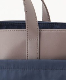 Y'SACCS はっ水ドットジャカード リサイクルレザーコンビ 2wayトートバッグ