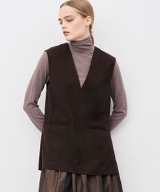 uncrave リヨセルカシミヤベア タートルトップス モカ