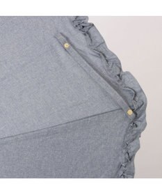 UNBILLION カシュネ cachenez / シャンブレーフリルトップレス2段折りたたみ傘