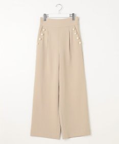 Feroux 【古畑星夏さん着用】パールポイントハイウエストセミワイド パンツ