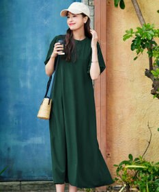 Tiaclasse 【洗える】ボリュームパフスリーブAラインワンピース