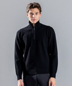 JOSEPH HOMME 【WEB限定】ヴィスコースリンクス　ハーフジップニット