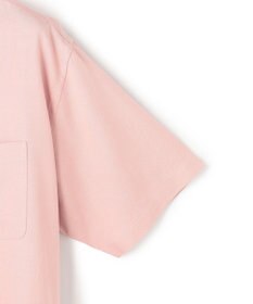 J.PRESS MEN 【J.PRESS ORIGINALS】Rayon Linen Oxford Open Half Sleeve Shirt / Baggy-Fit