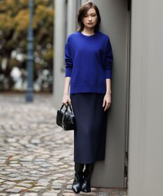 ICB 【新色追加】ソフトカシミヤミックス クルーネックニット