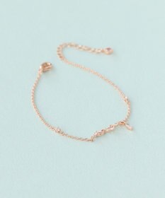 Phoebe シャイニーティアリーフブレスレット ローズゴールド