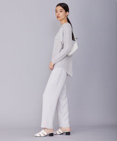 ICB 【WEB限定カラーあり・洗える】ペーパーブレンドシャインニット プルオーバー