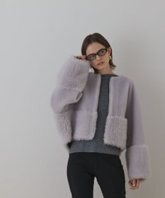 GRACE CONTINENTAL ウールボアジャケット