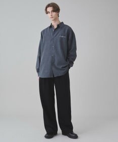 WEGO 【ユニセックス着用ITEM】フィブリルワンポイントBIGシャツ（長袖）