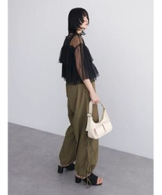 Green Parks ・ＳＵＧＡＲ　ＳＰＯＯＮ　チュールティアードブラウス