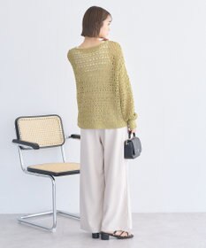 earth music&ecology メッシュニットプルオーバー