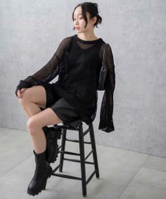 WEGO スターメッシュニットプルオーバー