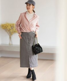 ANY SIS S 【洗える】ストレッチライトデニム スカート