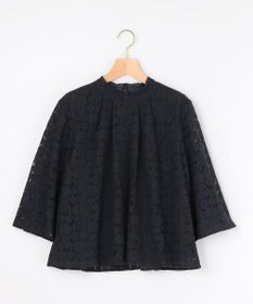 組曲 L 【先行予約・WEB限定】フラワーラッセルレーススタンド襟 ブラウス