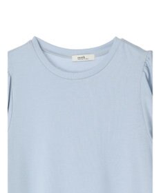 earth music&ecology 配色スカラップスリーブＴＥＥ