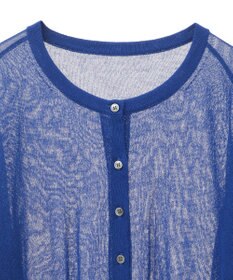 earth music&ecology 【予約】接触冷感シアークルーニットカーディガン