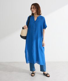 Green Parks 半袖シアーシャツワンピース