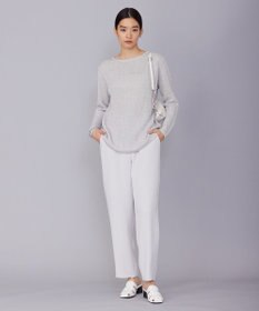 ICB 【WEB限定カラーあり・洗える】ペーパーブレンドシャインニット プルオーバー