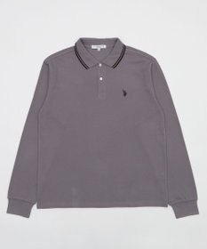 WEGO 【25年秋冬新作/ユニセックスITEM/SMLサイズ展開】別注USPOLOラインポロシャツ（長袖）