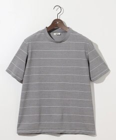 JOSEPH ABBOUD 【和紙ニット/日本素材・縫製/ 軽量/通気性/速乾性】和紙フライスボーダー Tシャツ