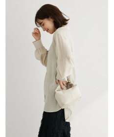 Green Parks バンドカラーシアーシャツ