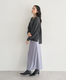 YECCA VECCA Vネックルーズニット