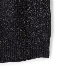 JOSEPH HOMME メランジヘリンボンストライプ　ケーブルニット