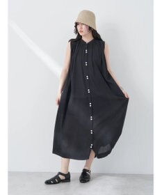 earth music&ecology ノースリーブギャザーワンピース