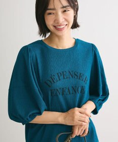 Green Parks ランタンスリーブ表面カットロゴプルオーバー