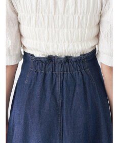 earth music&ecology フロントジップタックフレアスカート