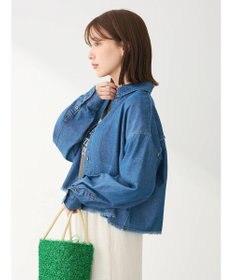 Green Parks ・ＳＵＧＡＲ　ＳＰＯＯＮ　クロップドデニムシャツ