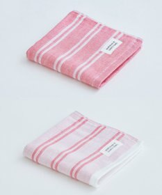 SHINTO TOWEL シマ ハンドタオル ダブル白地/色地 2枚セット