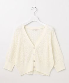 Feroux 【ご好評につき今季も登場！・洗える】透かし編み カーディガン