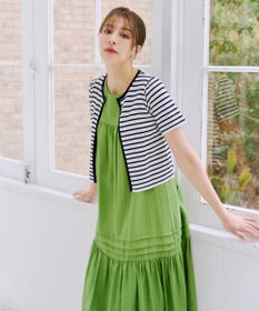 Tiaclasse L 【新色追加・洗える・UVケア・接触冷感】サマーニット半袖カーディガン