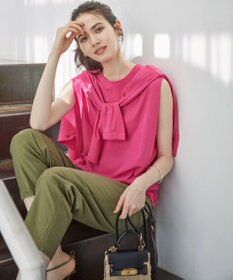 23区 【SLOW/一部店舗限定】シアーツイストシングルジャージー カーディガン